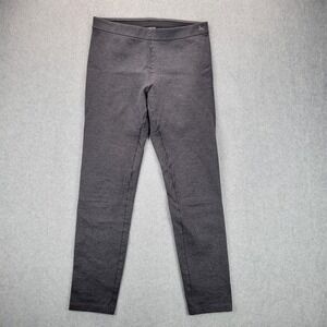 Eddie Bauer Travex Pants Womens 4 Charcoal Pull On Side Zip Skinny Legging